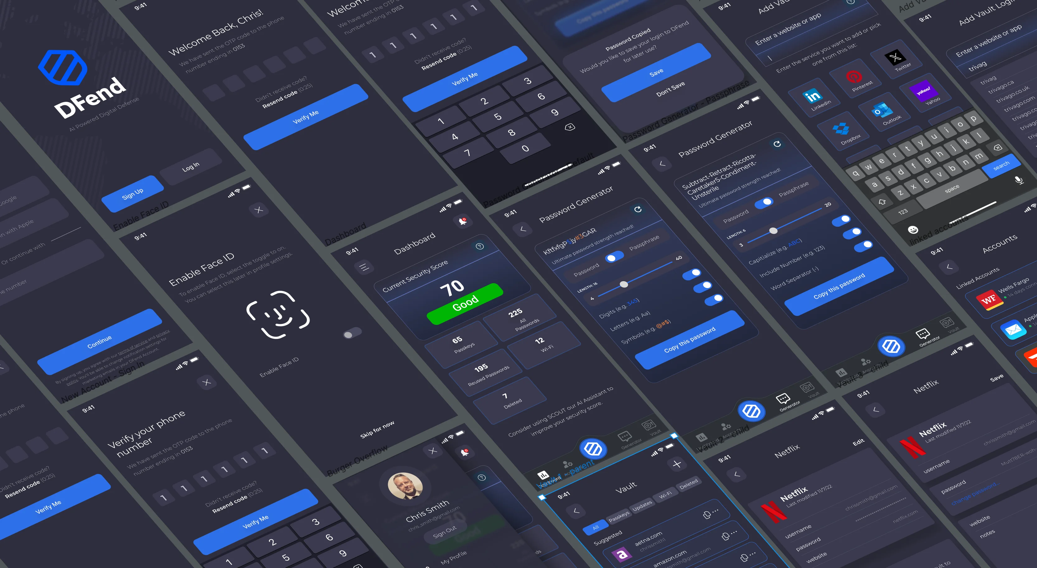 DFend mobile UI — early screen capture
